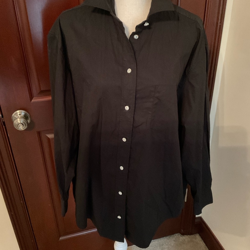 Gap Oversized Black Blouse. Sz. Medium